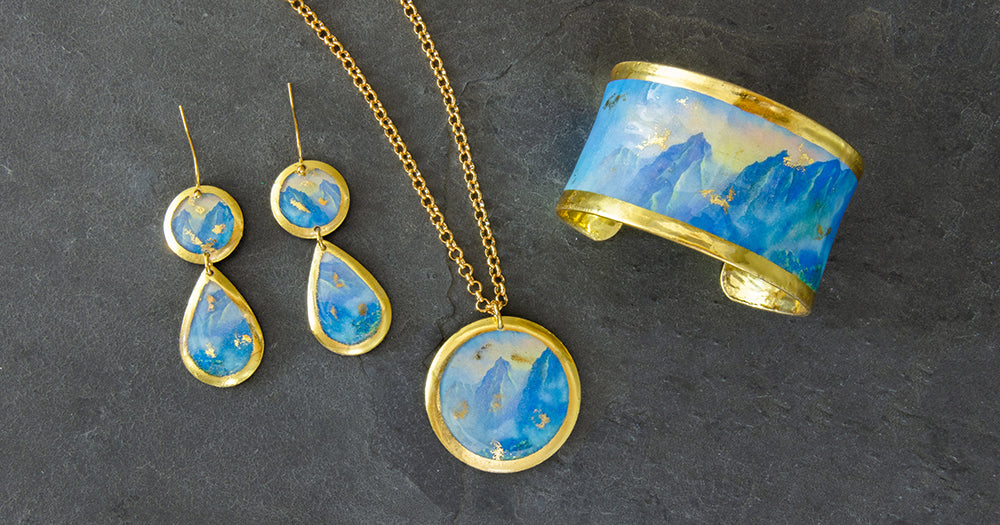 Gold Leaf Art Jewelry