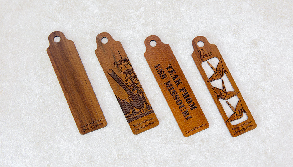 USSM Teak Bookmarks