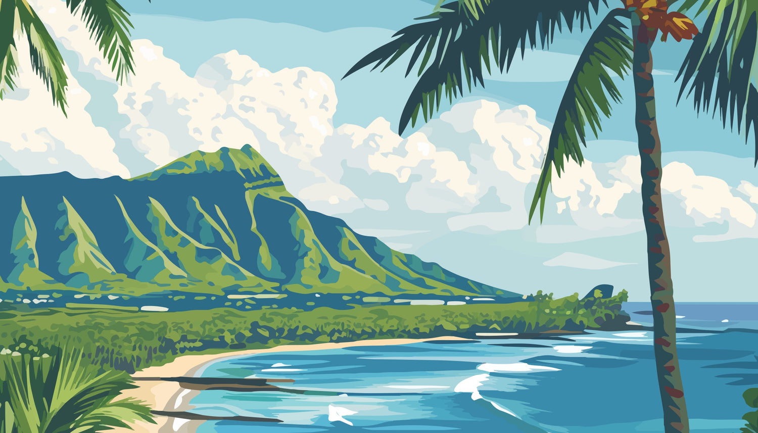 Hawaii Travel Poster Art