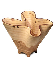Carved Vessel "Undulating Oak Bowl" by Andy DiPietro