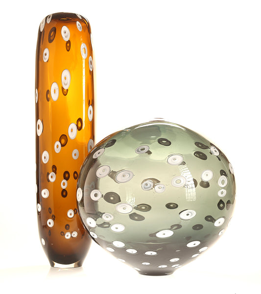 Glass Sculpture "Puffers" by Jonathan Swanz