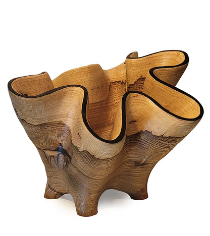 Vasija tallada "Cuenco de roble blanco" de Andy DiPietro