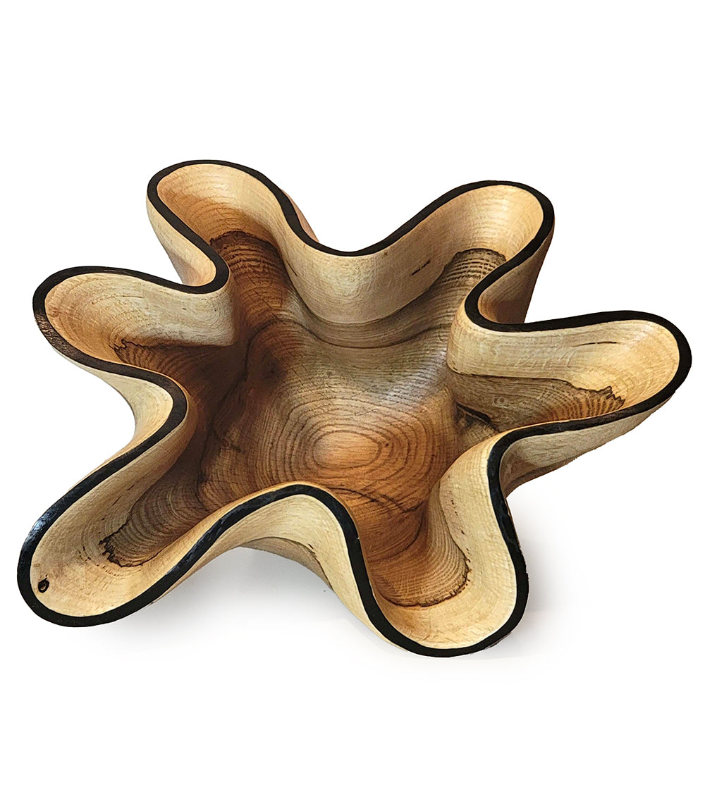 Vasija tallada "Cuenco de roble blanco" de Andy DiPietro