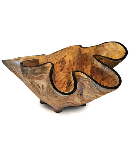 Vasija tallada "Ambrosía Azul II" de Andy DiPietro