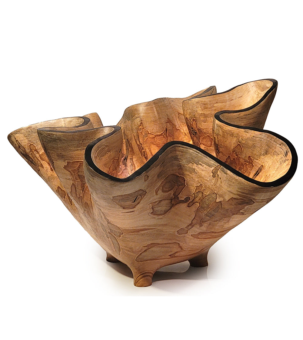 Vasija tallada "Ambrosía Azul" de Andy DiPietro