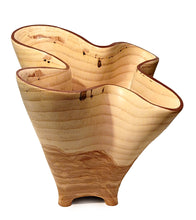 Carved Vessel "Undulating Oak Bowl" by Andy DiPietro