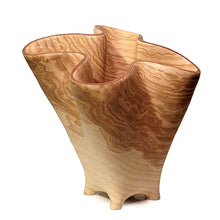 Carved Vessel "Undulating Oak Vase II" by Andy DiPietro