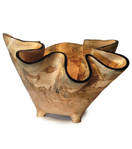 Carved Vessel "Blue Ambrosia" by Andy DiPietro