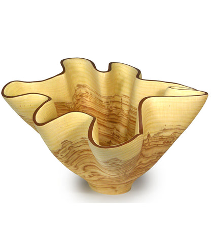 Vasija tallada "Líneas en la arena" de Andy DiPietro