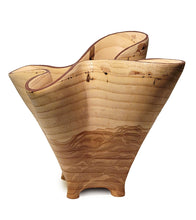 Carved Vessel "Undulating Oak Bowl" by Andy DiPietro