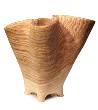 Carved Vessel "Undulating Oak Vase II" by Andy DiPietro