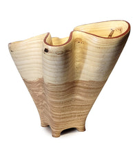 Carved Vessel "Undulating Oak Vase" by Andy DiPietro