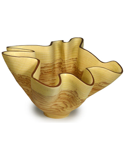 Vasija tallada "Líneas en la arena" de Andy DiPietro