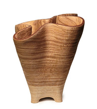 Carved Vessel "Undulating Oak Vase II" by Andy DiPietro