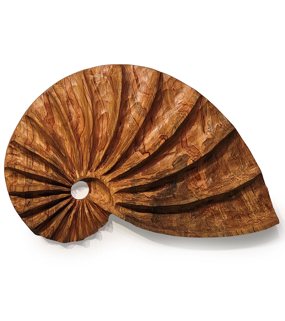 Escultura de pared "Espiral de ambrosía" de Andy DiPietro