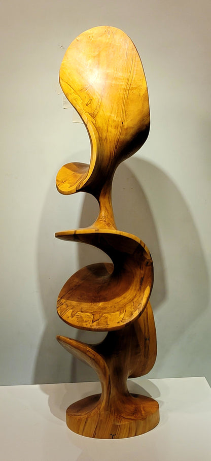 Carved Sculpture "Path Less Traveled" by Andy DiPietro