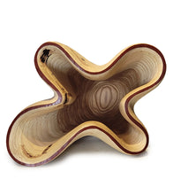 Carved Vessel "Undulating Oak Vase" by Andy DiPietro