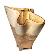 Carved Vessel "Undulating Oak Vase" by Andy DiPietro