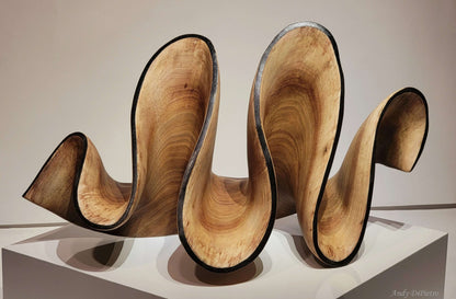 Carved Sculpture "Walnut Ribbon" by Andy DiPietro