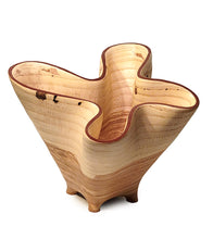 Carved Vessel "Undulating Oak Bowl" by Andy DiPietro