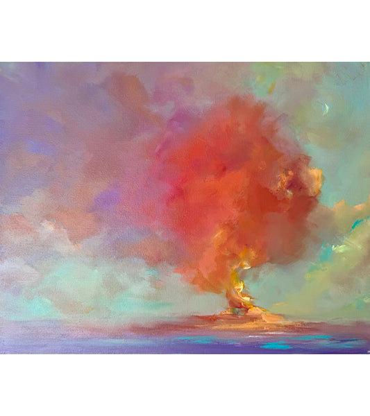 El sol se pone a navegar 50 x 40 cm de Sibet Alspaugh