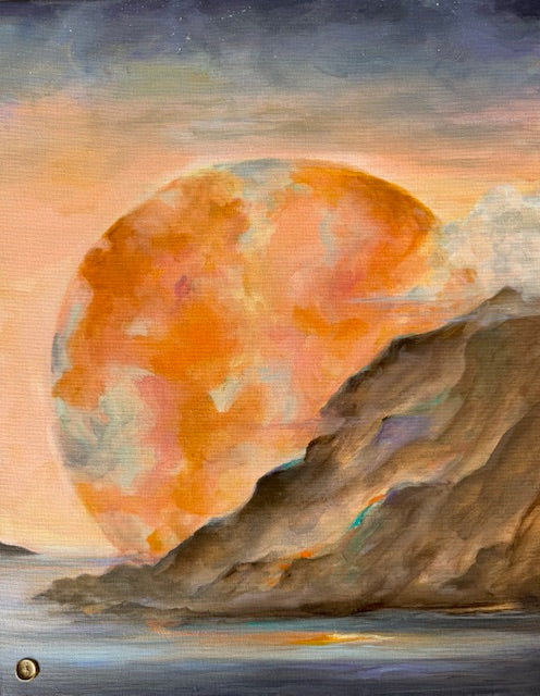 La luna comprende 16" x 20" de Sibet Alspaugh
