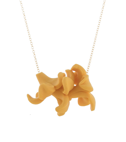 Collar Puakenikeni Amarillo Flotante