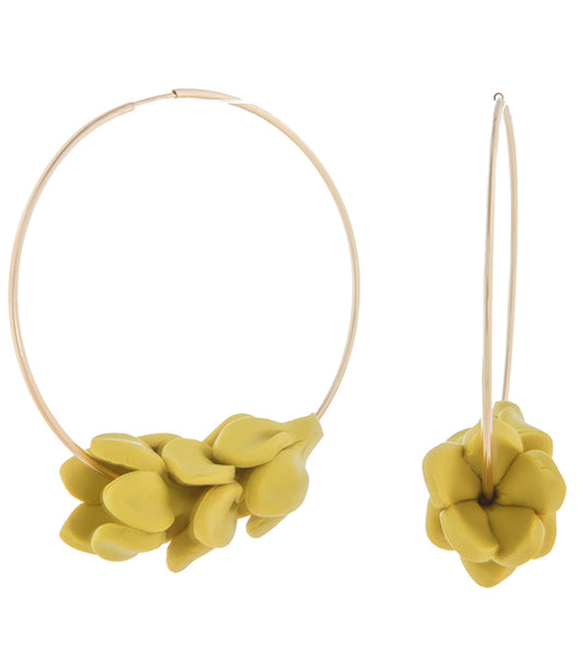 Pendientes Pakalana Aro Grande Verde