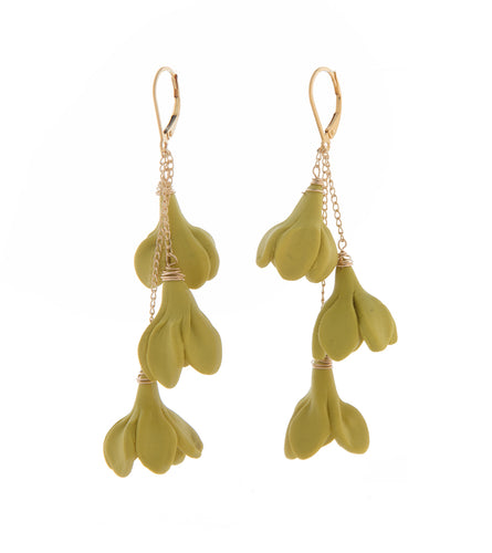 Naiah Green Pakalani Drop Earrings