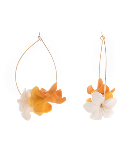 Teardrop Puakenikeni Mix Earrings