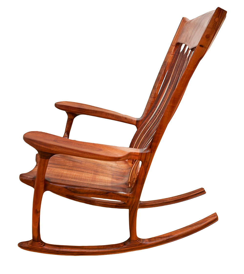 Curly Koa Rocking Chair By Alex Franceschini