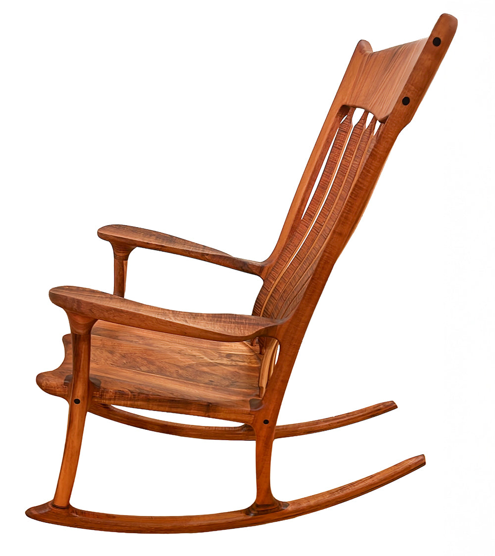 Curly Koa Rocking Chair By Alex Franceschini