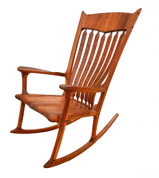 Curly Koa Rocking Chair By Alex Franceschini