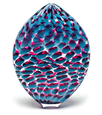 Glass Sculpture "Azure Parrot" by Jonathan Swan