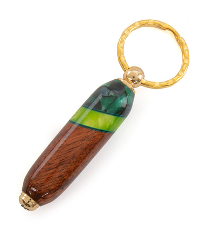 Honu Koa/Resin Key Ring (Various Colors) by Dale Dennison