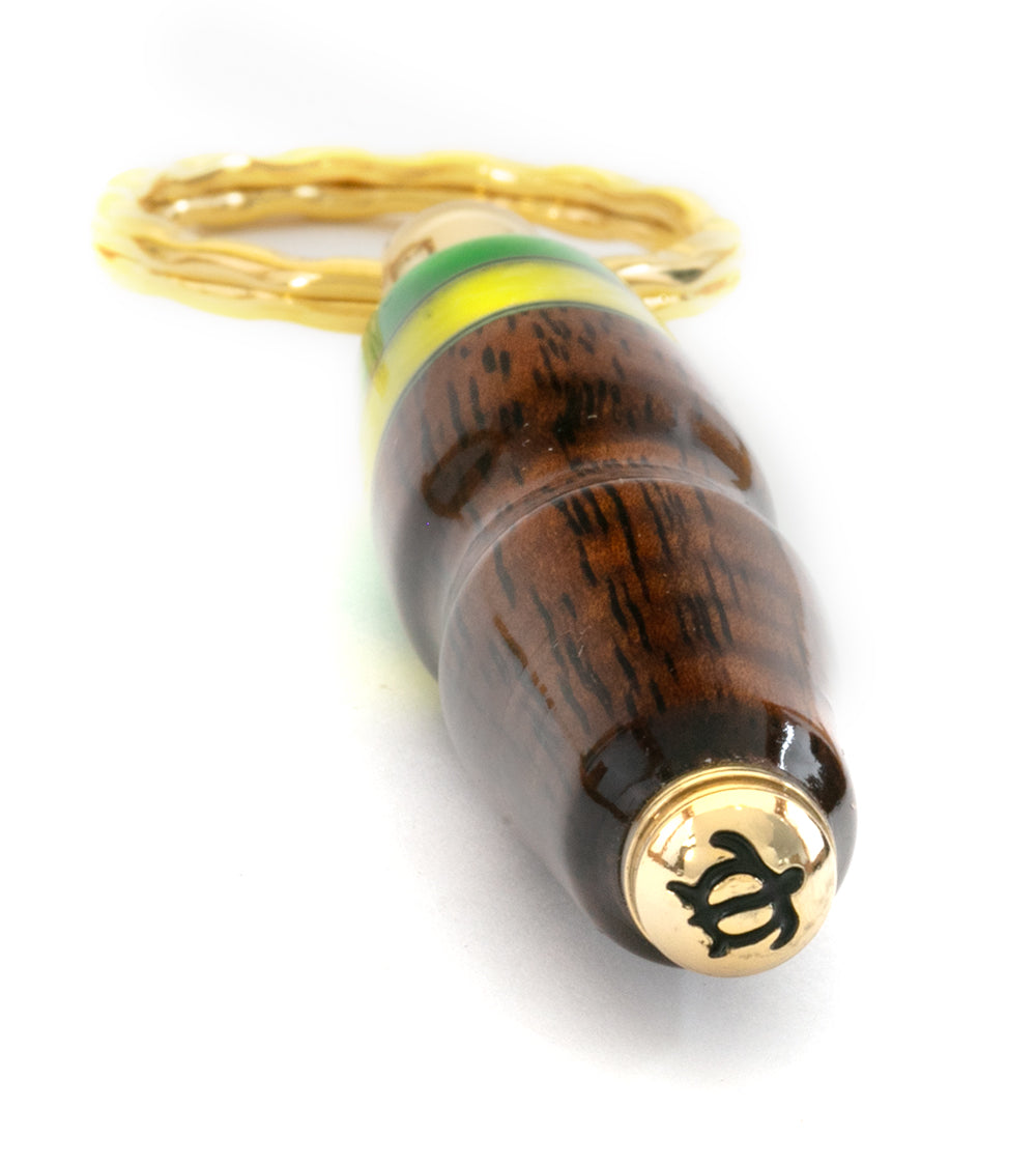 Honu Koa/Resin Key Ring (Various Colors) by Dale Dennison