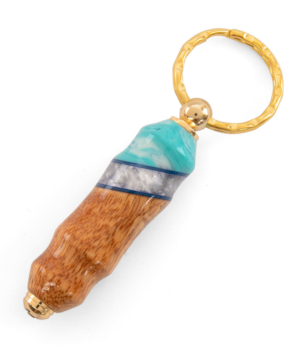 Honu Koa/Resin Key Ring (Various Colors) by Dale Dennison