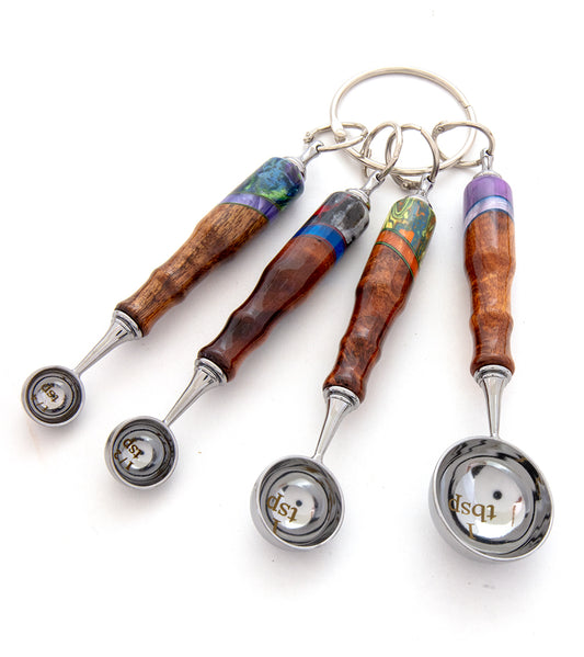 Koa Measuring Spoons/Melon Ballers - Mixed Colors