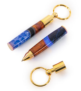 Koa Pen Key Ring (Various Colors) by Dale Dennison