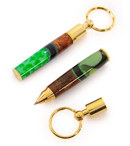 Koa Pen Key Ring (Various Colors) by Dale Dennison