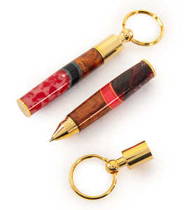 Koa Pen Key Ring (Various Colors) by Dale Dennison