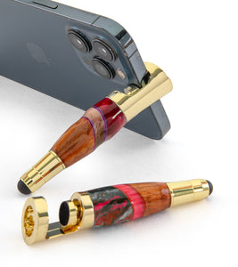 Koa Phone Holder & Stylus (Various Colors) by Dale Dennison