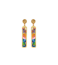 Rainbow Shells Column Earrings