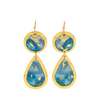 Michael Powell "Koʻolau" Gold Leaf Teardrop Earrings