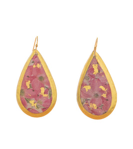 Dogwood Pink Teardrop Earrings