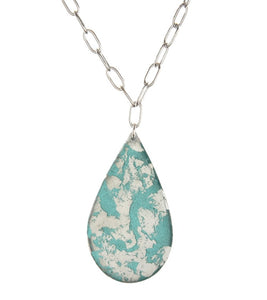 Turquoise Isle Teardrop Necklace