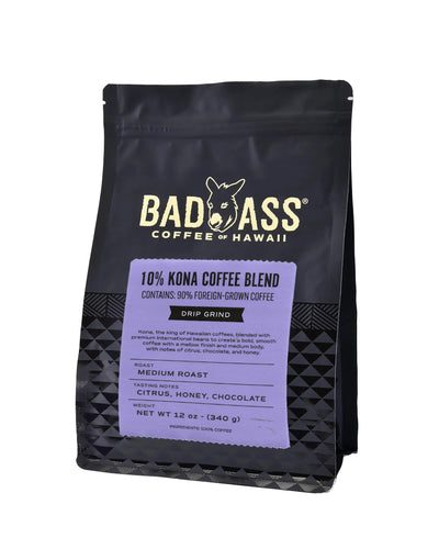 10% Kona Blend by Bad Ass Coffee of Hawaii