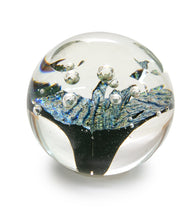 Glass Sculpture "Sparkling Faceted Paper Weight" by Ben Silver