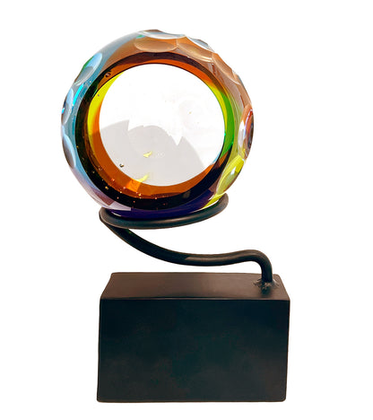 ベン・シルバー作ガラス彫刻「宝石商の目」