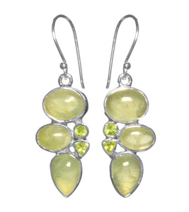 Peridot & Prehnite Earrings - BOBB36077